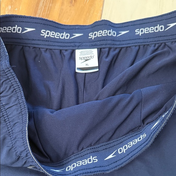 Speedo Men's Navy Swim Trunks - Picture 2 of 3